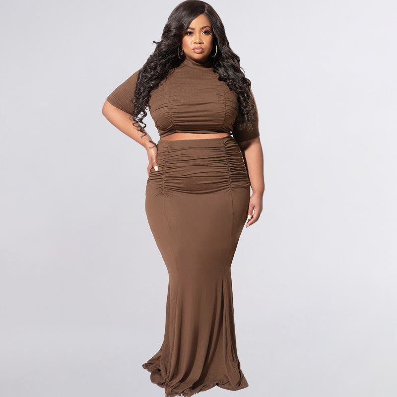 Short Sleeve Casual Two-Piece Suit
